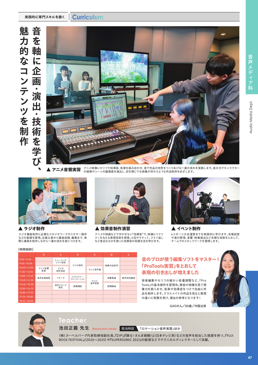 音声メディア科