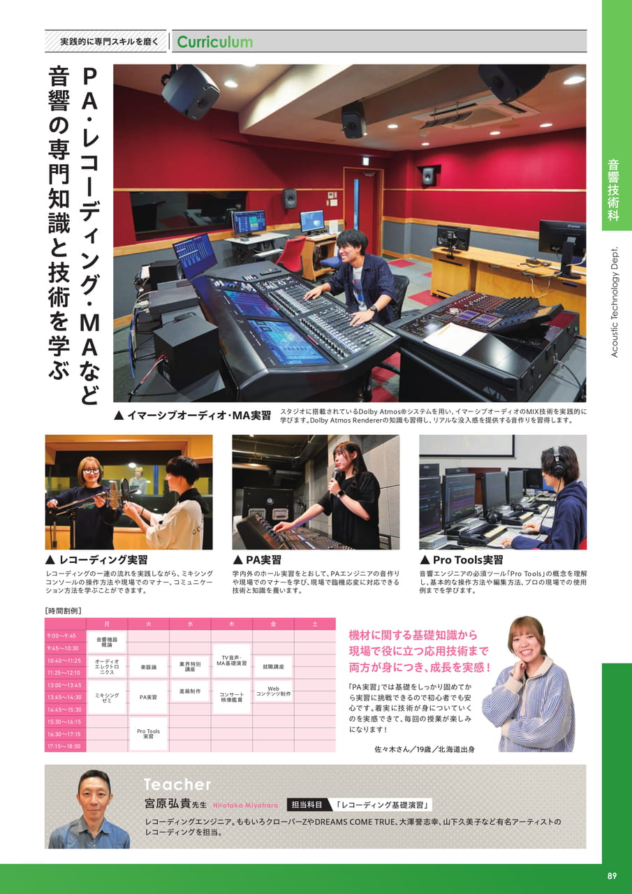 音響技術科